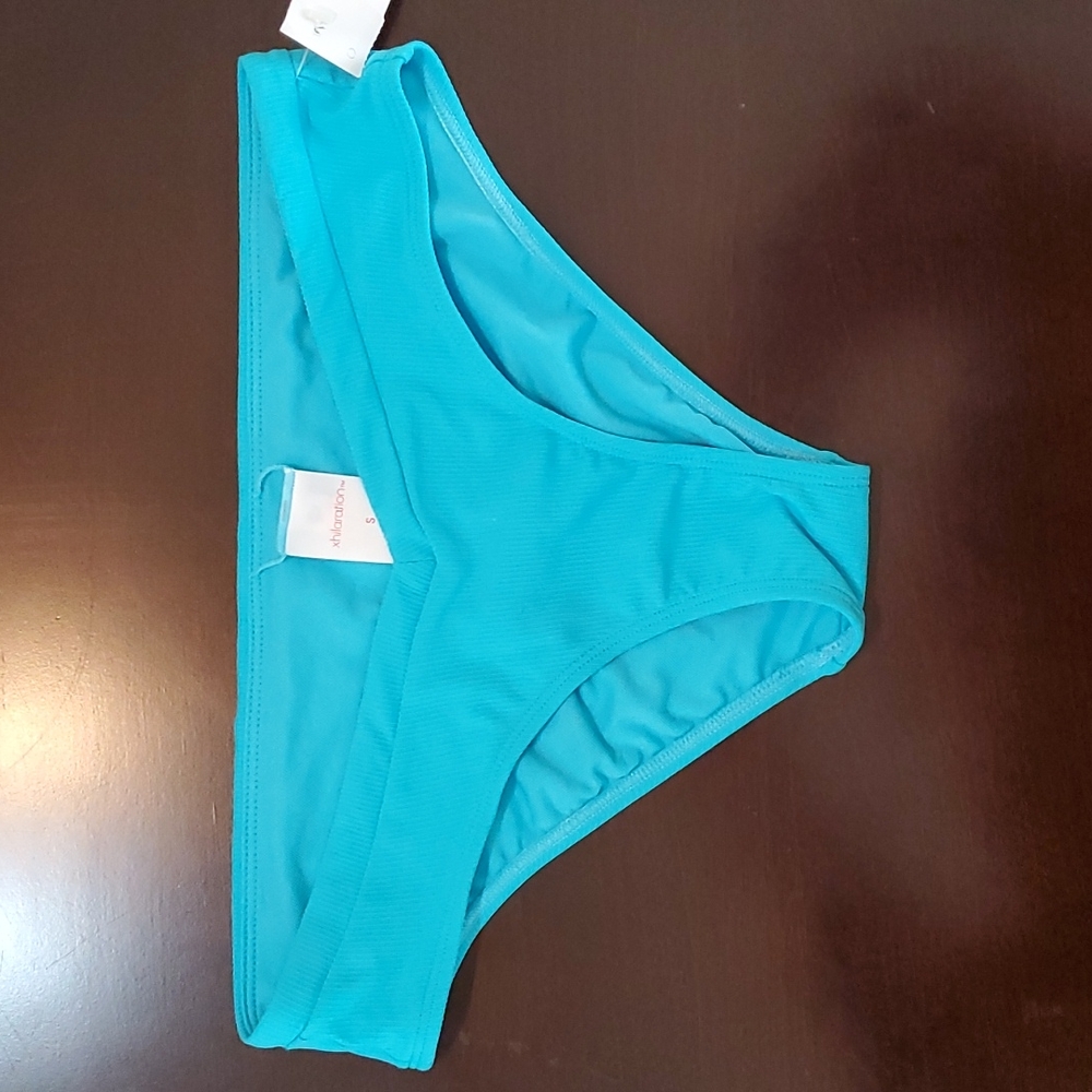 XHILARATION teal bikini bottoms size S